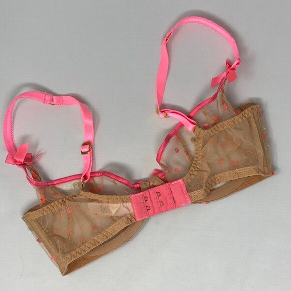 Agent Provocateur Brie Pink Demi Bra 32D - Picture 9 of 9